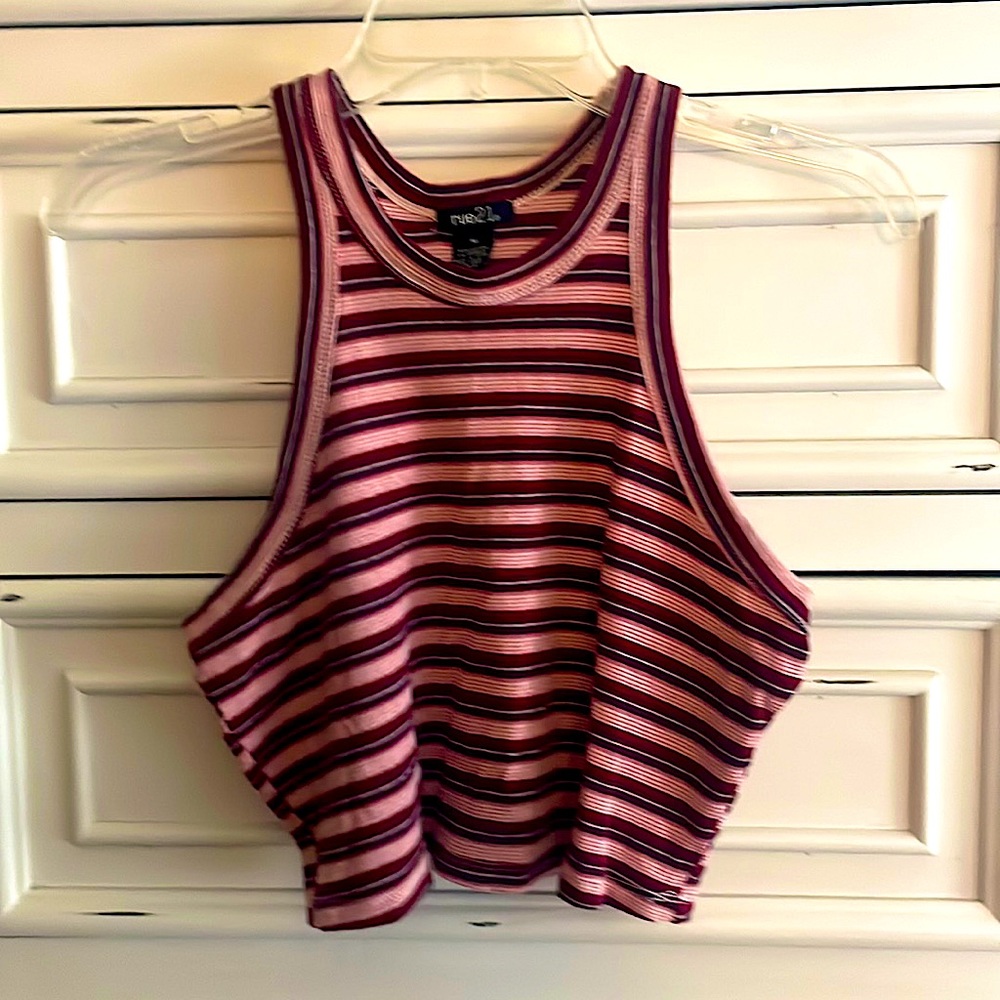 **Buy 4 Get 1 Free. $5 items only!  Crop Tank. Gently Worn